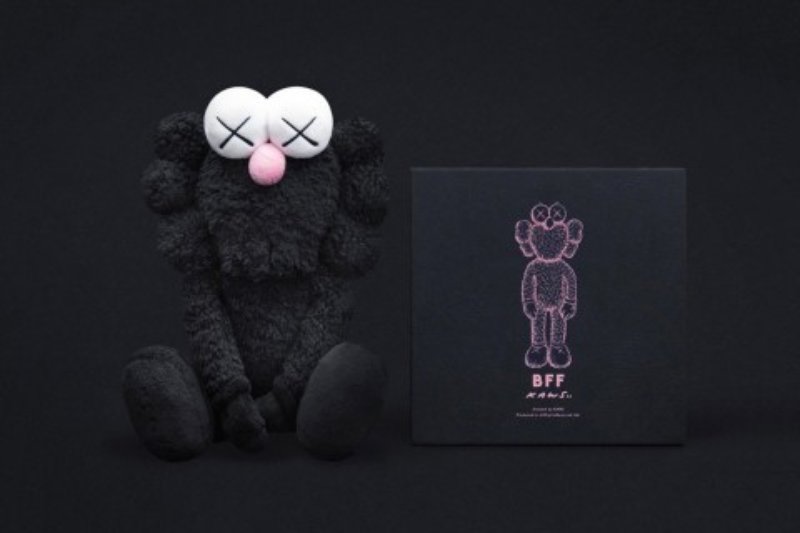 KAWS - BFF Plush Doll (Black) for Sale | Artspace