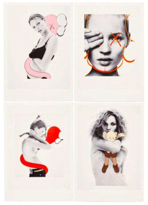 商品 限定マット額装品 Kaws and David Sims Kate Moss canbe.sakura.ne.jp