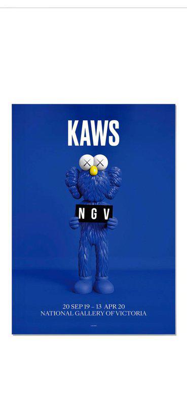 view:41378 - KAWS, KAWS x NGV BFF Poster (Blue) - 