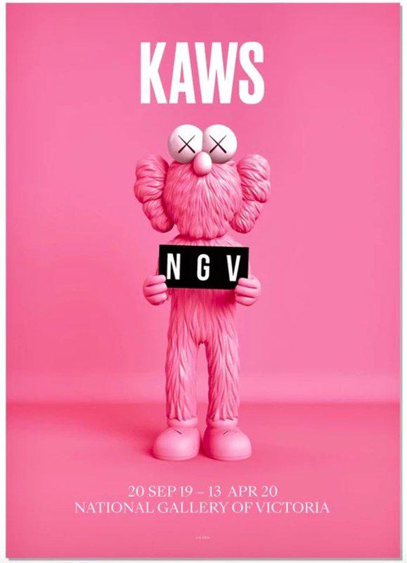 KAWS's Companion (Pink) Print - Hype Museum