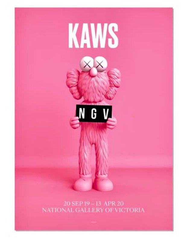 KAWS Time Off Pink Figure  Decadent Art Gallery