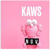 KAWS - KAWS x NGV BFF Poster set (1 x Blue, 1 x Pink) for Sale ...