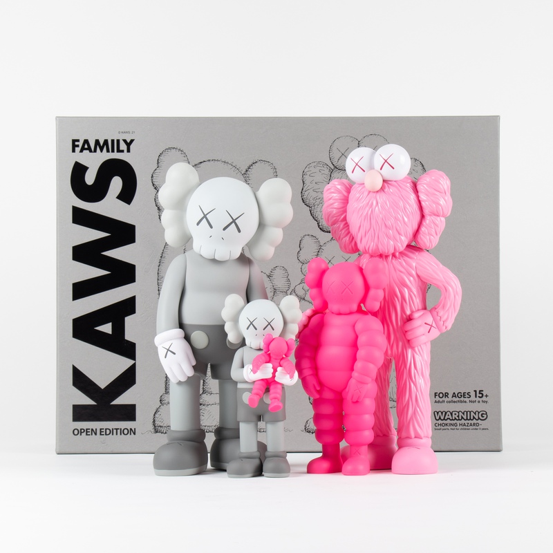 KAWS FAMILY GREY/PINK/FLUORO PINK - www.arayar.com