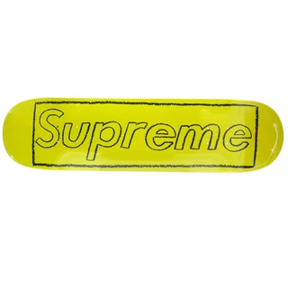 KAWS, Supreme Chalk Skateboard Deck - Yellow
