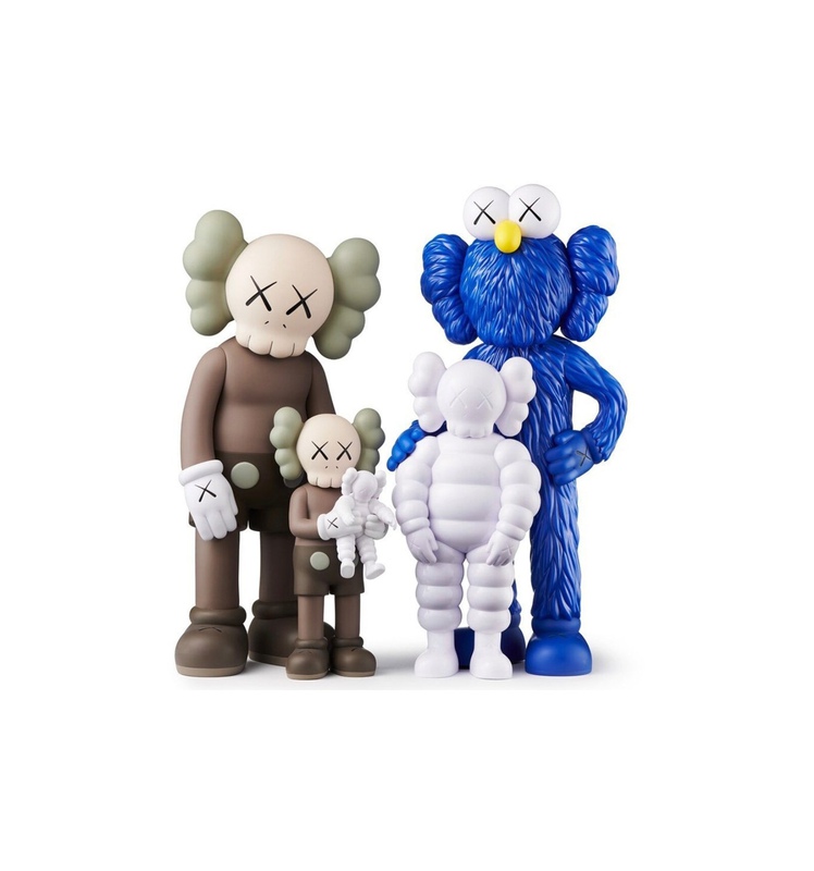 KAWS - Family - Brown / White / Blue for Sale | Artspace