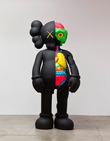 KAWS - Four Foot Dissected Companion (Black)