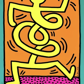 Keith Haring, Montreux Jazz Festival (Yellow)