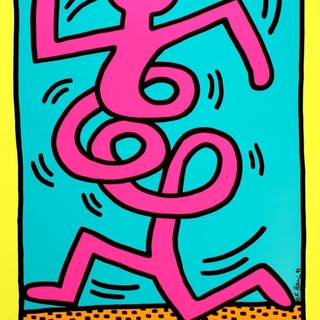 Keith Haring, Montreux Jazz Festival (Pink)