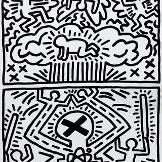 Keith Haring, Anti-Nuclear Rally Poster For Nuclear Disarmament