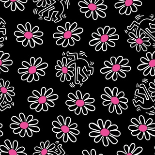 Keith Haring, Flower Child (Eightball Black)