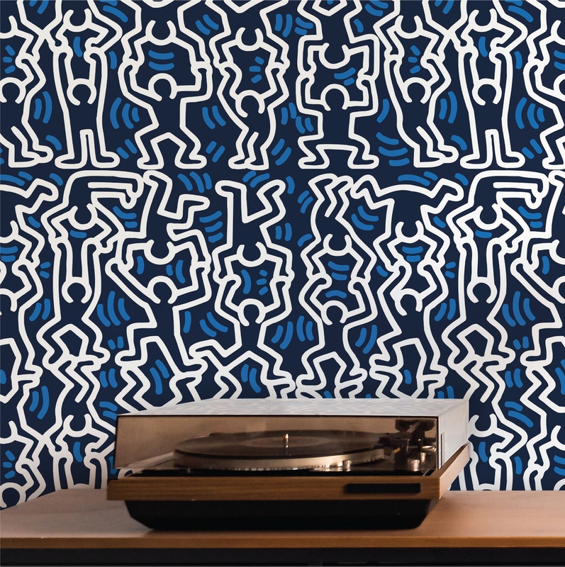 view:85979 - Keith Haring, Dancing Man (Deep Blue Sea) - 