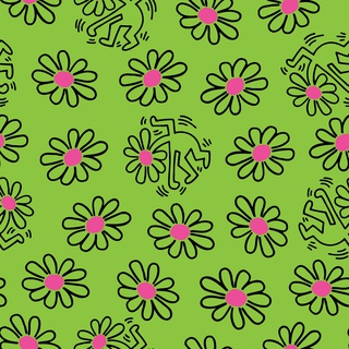 Keith Haring, Flower Child (Grass Green)