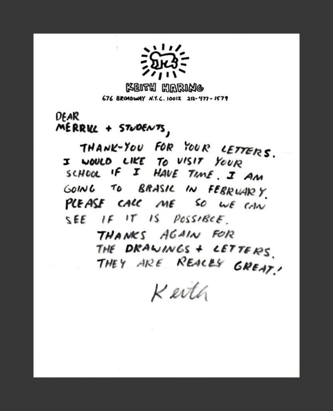view:66090 - Keith Haring, Handwritten, Hand Signed Letter on Private Stationery, ca.1987 - 