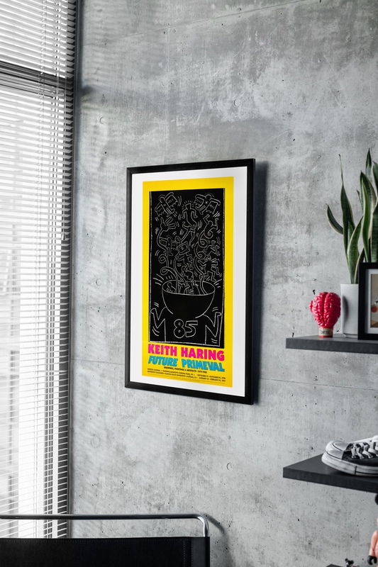 view:66177 - Keith Haring, Future Primeval, 1990 Queens Museum Exhibition Poster - 
