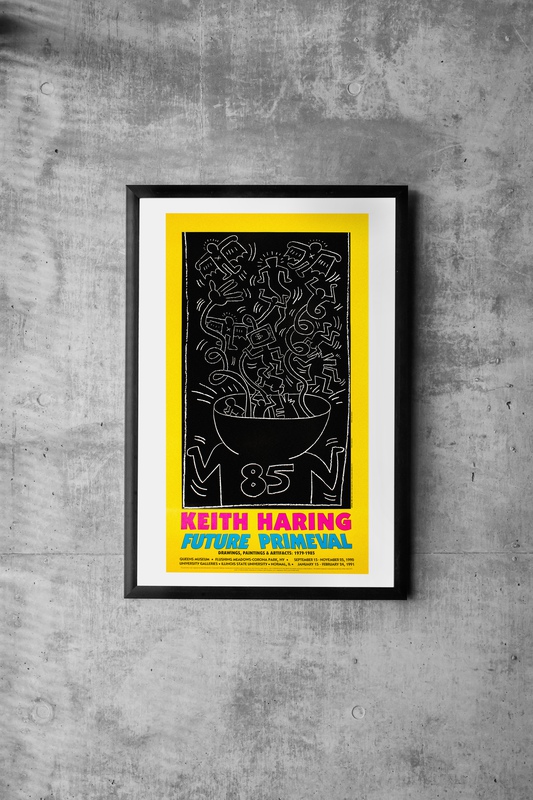 view:66178 - Keith Haring, Future Primeval, 1990 Queens Museum Exhibition Poster - 