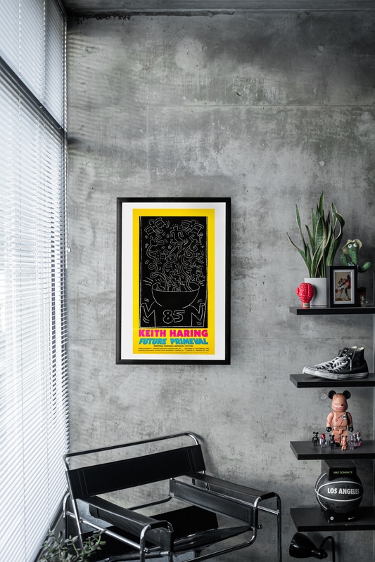 view:66179 - Keith Haring, Future Primeval, 1990 Queens Museum Exhibition Poster - 