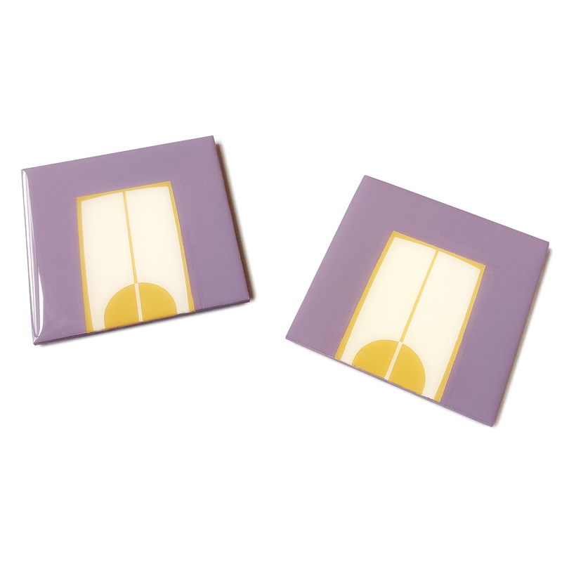 view:74511 - 204 Haus Crafters, Avalon Purple Coasters - 