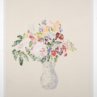Kristen Van Deventer, Vase of Flowers (After Cezanne, After Redon)