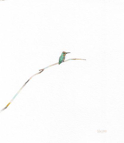 Laura Ball - Green and Gold Hummingbird #10