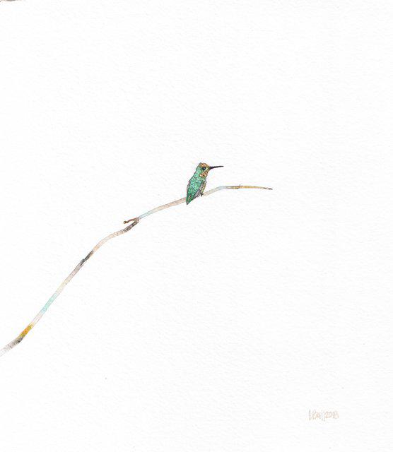 Laura Ball, Green and Gold Hummingbird #10