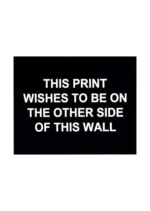 by laureprouvost - This print wishes to be on the other side of this wall
