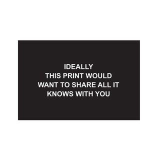 Laure Prouvost, Ideally this print would want to share all it knows with you