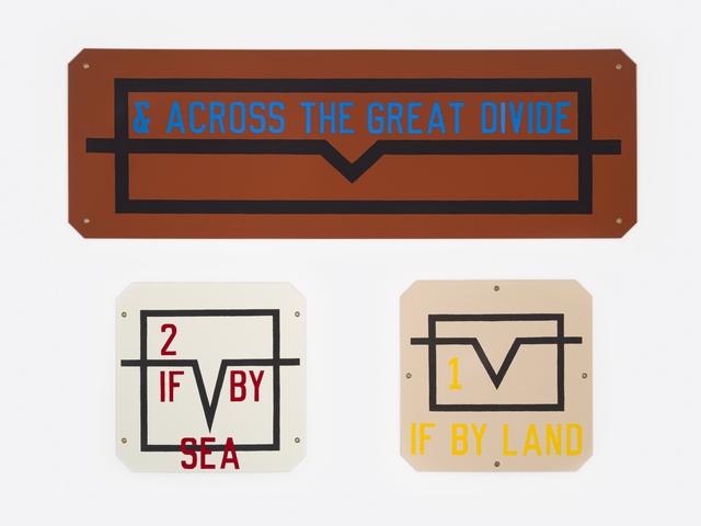 Lawrence Weiner - & ACROSS THE GREAT DIVIDE