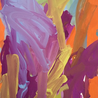 Leah Durner, Untitled (violet orange)
