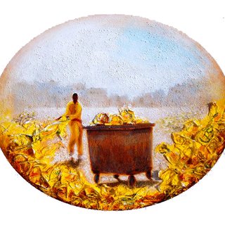 Yellow Man art for sale