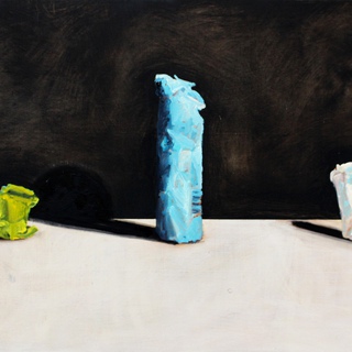 Lisa Kellner, Six Feet (paint sticks)
