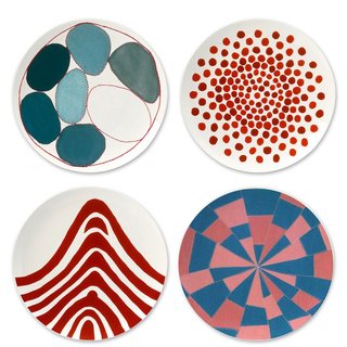 Set of 4 Fine Bone China Plates art for sale
