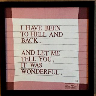 I Have Been to Hell and Back Handkerchief art for sale