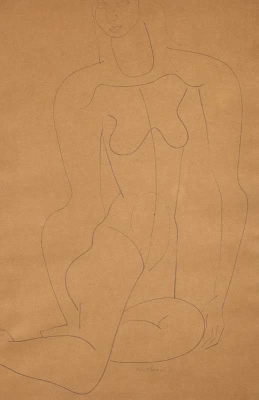 view:83588 - Louise Nevelson, Seated Female Nude - 