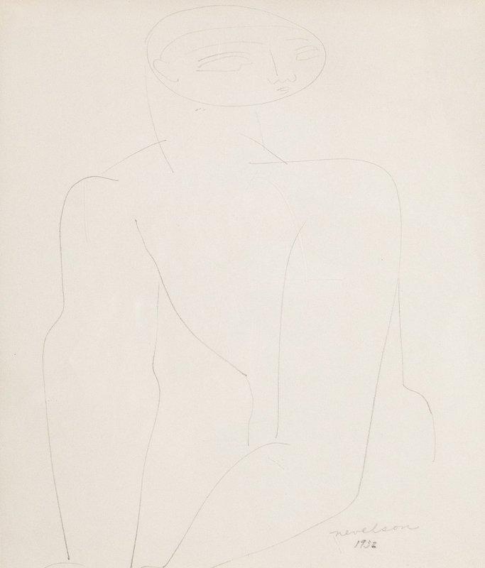 view:55344 - Louise Nevelson, Male Nude - 