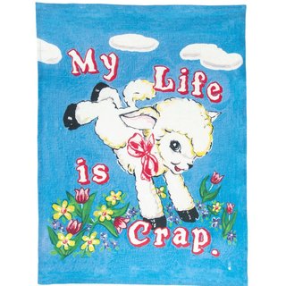 My Life is Crap Tea Towel art for sale