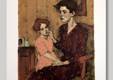 work by Malcolm Liepke - A Mother’s Touch I #:70996