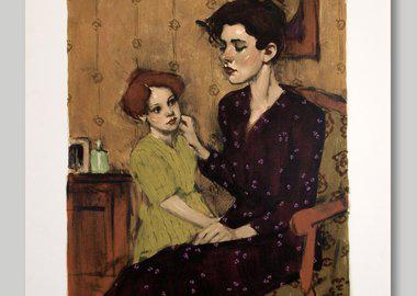 work by Malcolm Liepke - A Mother’s Touch II #:70998