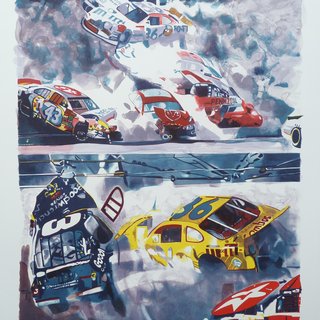 Malcolm Morley, Death of Dale Earnhardt, The Art of Printing