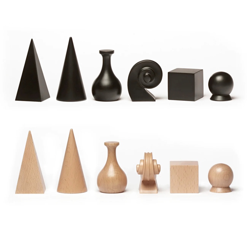 Man Ray Chess Board and Chess Pieces –