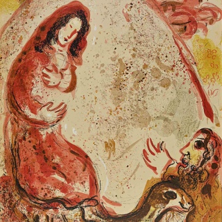 Marc Chagall, Rachel Hides her Father's Housold Gods