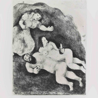 Marc Chagall, Lot and his Daughters