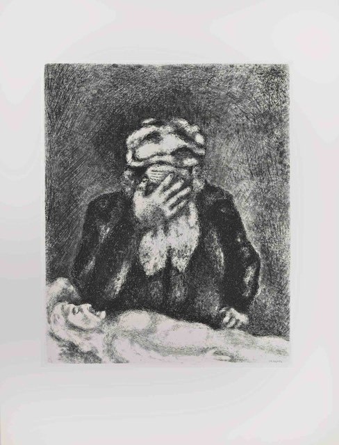 Marc Chagall - Abraham Mourning for Sarah, Print