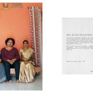 Sudheer with his mother and wife, Vidya. When we sat down to talk about Sudheer's journey, Vidya announced: 'I know everything, we can talk about anything'. Maharashtra art for sale