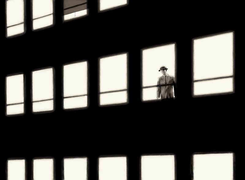 by marcel-ceuppens - The Man at the Window