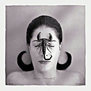 Marina Abramovic, Homage to Frida Kahlo (Portrait with Scorpion)