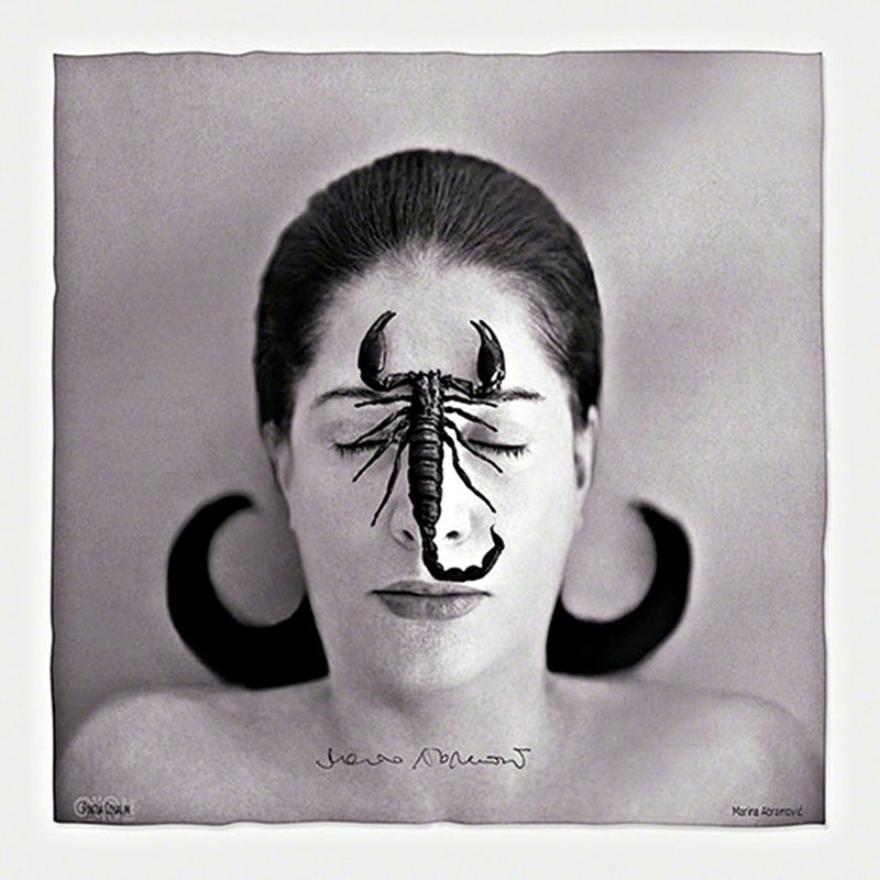 Marina Abramovic Homage To Frida Kahlo Portrait With Scorpion For Sale Artspace