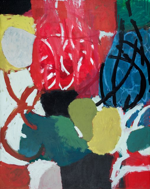 Marisu Solís - Landscape with Circles, Painting