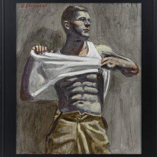 [Bruce Sargeant (1898-1938)] Charlie Taking Off His Shirt art for sale