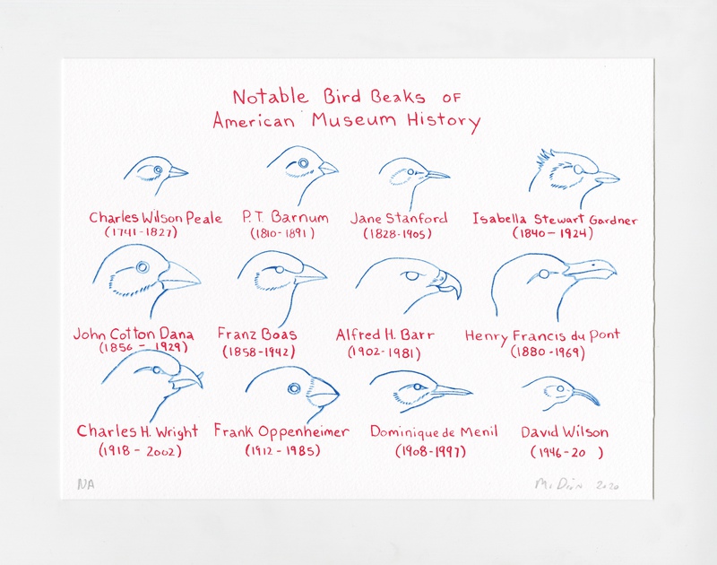 view:70273 - Mark Dion, Museum Culture - Notable Bird Beaks of American History from Museum Culture