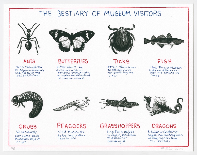 view:70279 - Mark Dion, Museum Culture - The Bestiary of Museum Visitors from Museum Culture